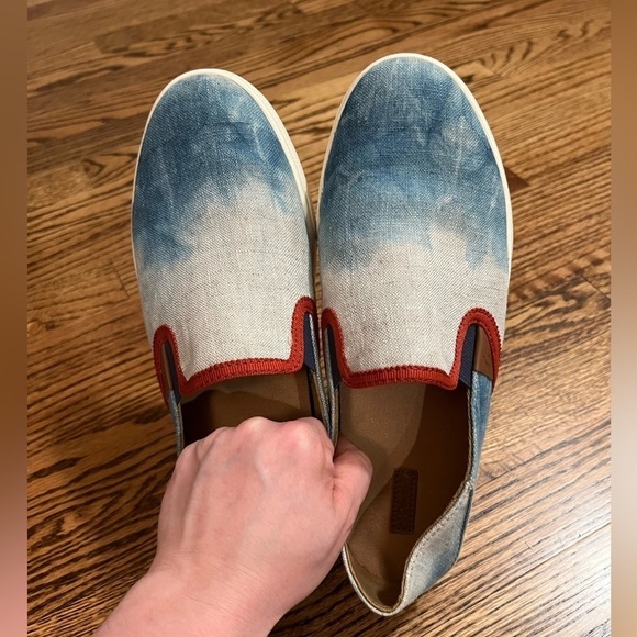 Olukai | Pehuea Limited Edition Slip On Sneakers Hawaiian Blue Tie Dye‎ US 9 - Picture 5 of 7